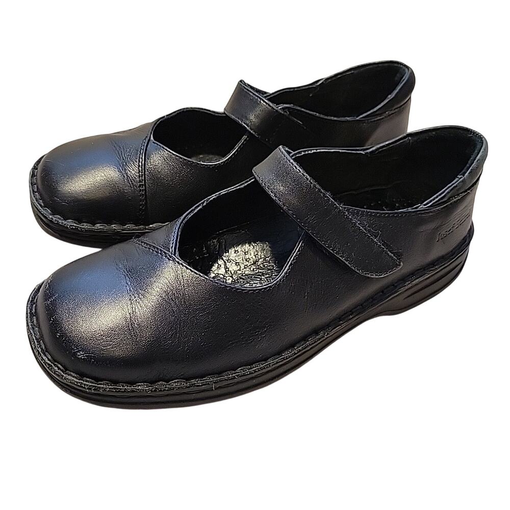 Josef Seibel Mary Jane Womens Shoes Size 38 (US 7.5) Black Comfort Walking